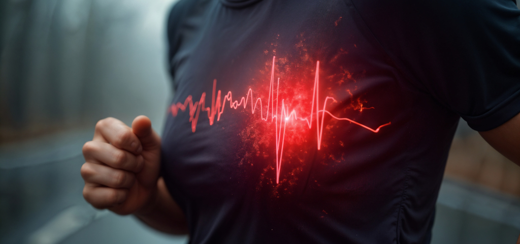 Cuore colpito da infarto e cellule staminali che intervengono per rigenerare il tessuto danneggiato: simbolo della speranza offerta dalla medicina rigenerativa e dalla conservazione del sangue cordonale.